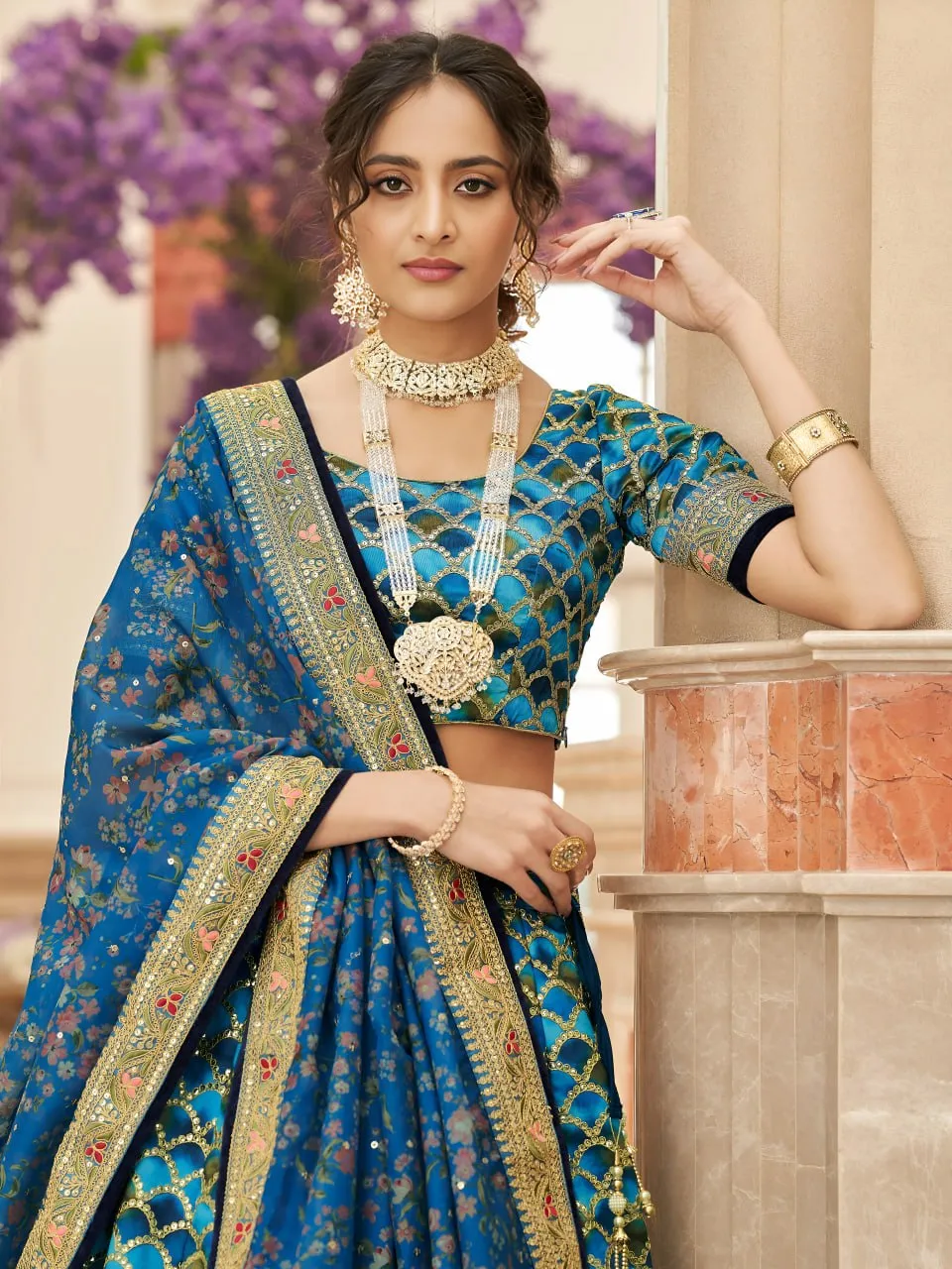 Stylish Zeel 7426 Art Silk Sequins Embroidery Work Wedding Lehenga Choli 2026