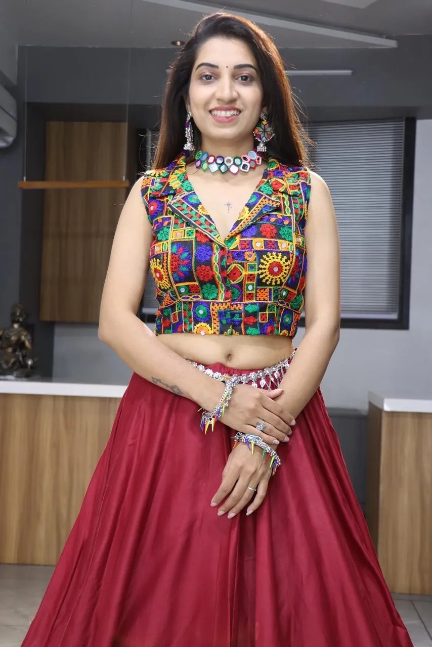 Latest WMT 8014 Rayon Cotton Gota Patti Work Navratri Chaniya Choli 2026