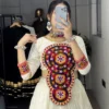 Launching WMT 8054 Vaayroo Rayon Cotton Designer Mirror Embroidery Navratri Top Skirt 2026