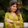 Stylish Zarin 31 Chanderi Embroidery Work Raksha Bandhan Anarkali Readymade Dress 2026
