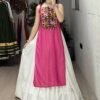 WMT 8047 Rayon Cotton Kurti Skirt Lehenga Navratri Collection