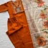 KR 412 Roman Silk Embroidery Work Readymade Dress Wholesale Surat