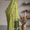 RGS Elegant Jamdani Weaving Work Saree Wholesale Surat