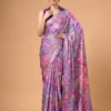 Launching WMN 7002 Satin Silk Printed Party Wear Saree Wholesale Surat 2026
