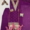 Beautiful C585 1457 Chinon Silk Zari Work Long Readymade Dress Wholesale Surat 2026