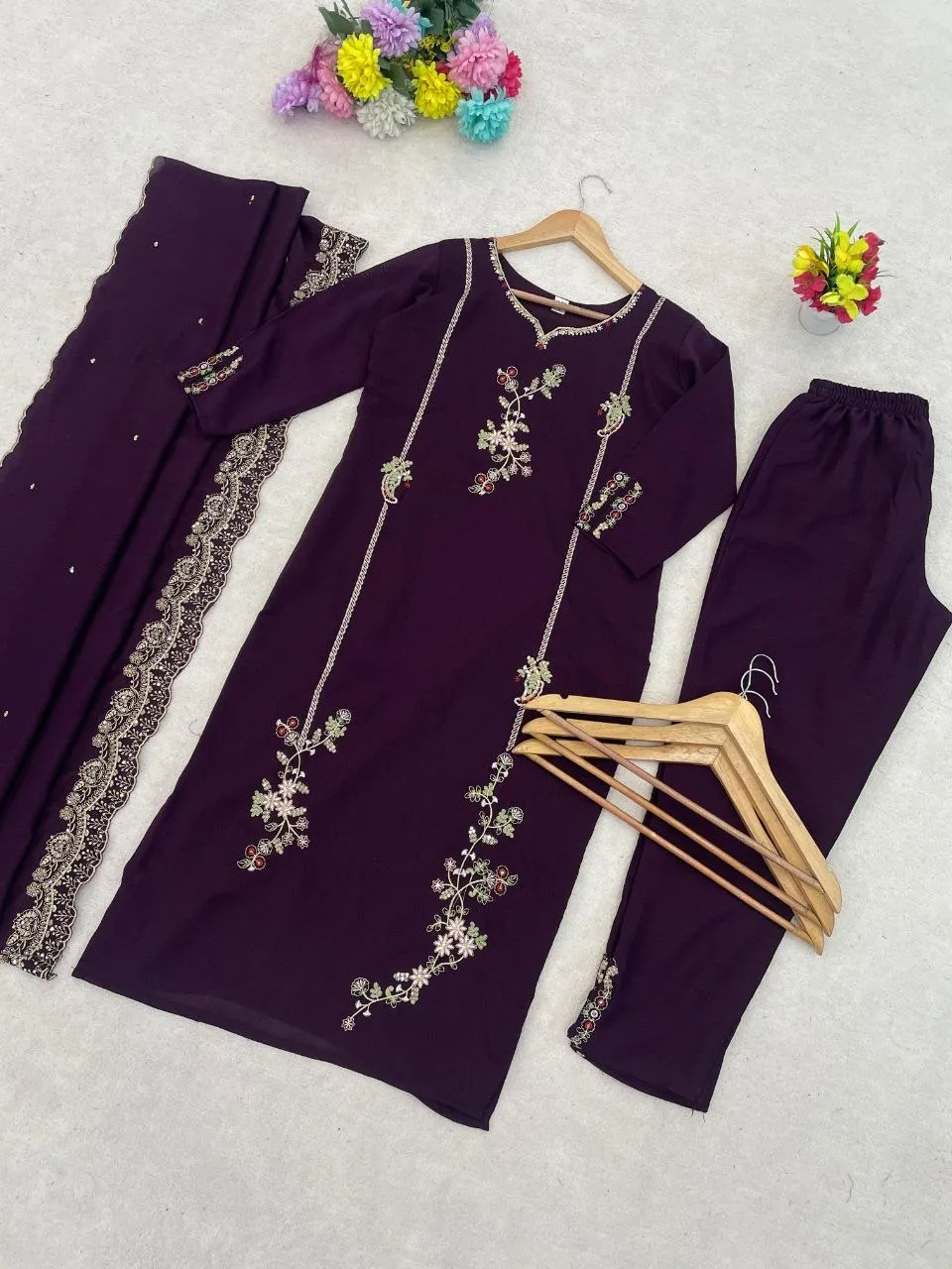 Latest Beauty J 1021 Vichhitra Silk Embroidery Work Wholesale Surat 2026