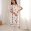Beautiful Kiara Georgette Lucknowi Chickenkari Work Kurti Wholesale Surat 2026