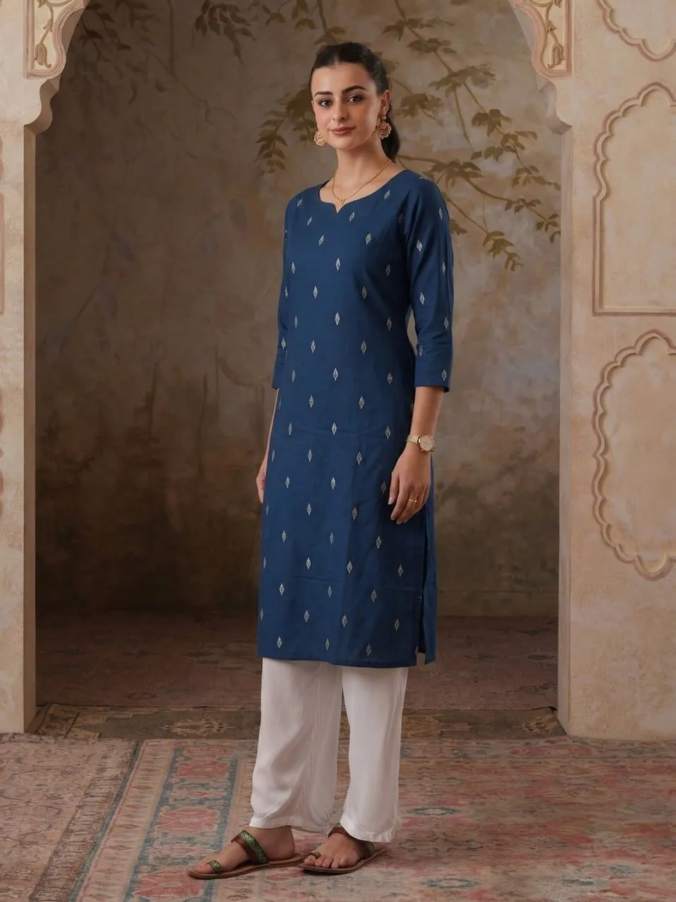 Stylish LFK 7028 Silk Weaving Jari Work Kurti Wholesale Surat 2026