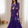 BDB 72 Crep Silk Embroidery Wedding Wear Ready To Wear Saree Wholesale Surat