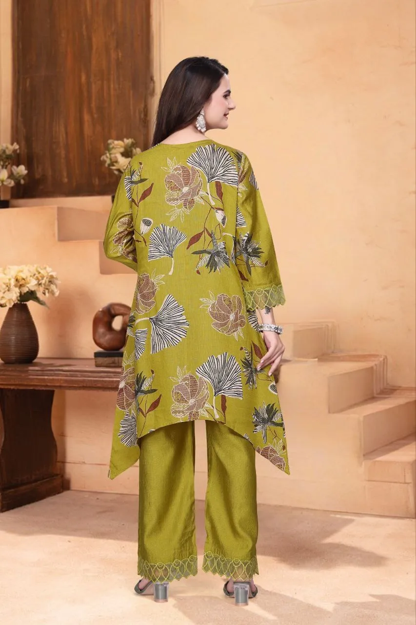 Beautiful AEA Vertican Printed Designer Co Ord Set Wholesale Surat 2026