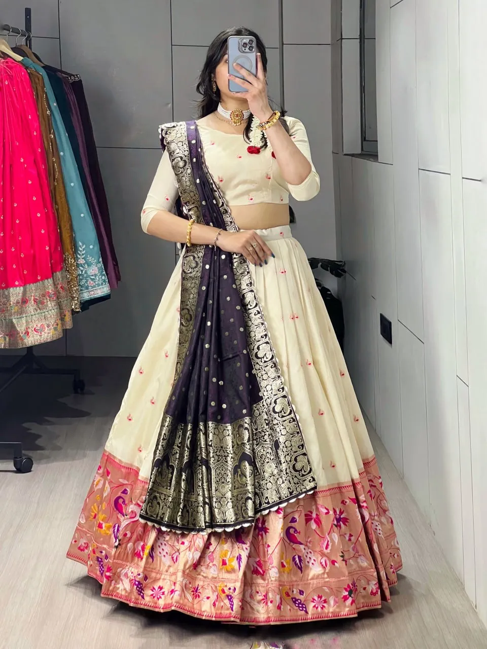 Latest WMT 8148 Paithani Silk Zari Work Lehenga Choli Wholesale Surat 2026