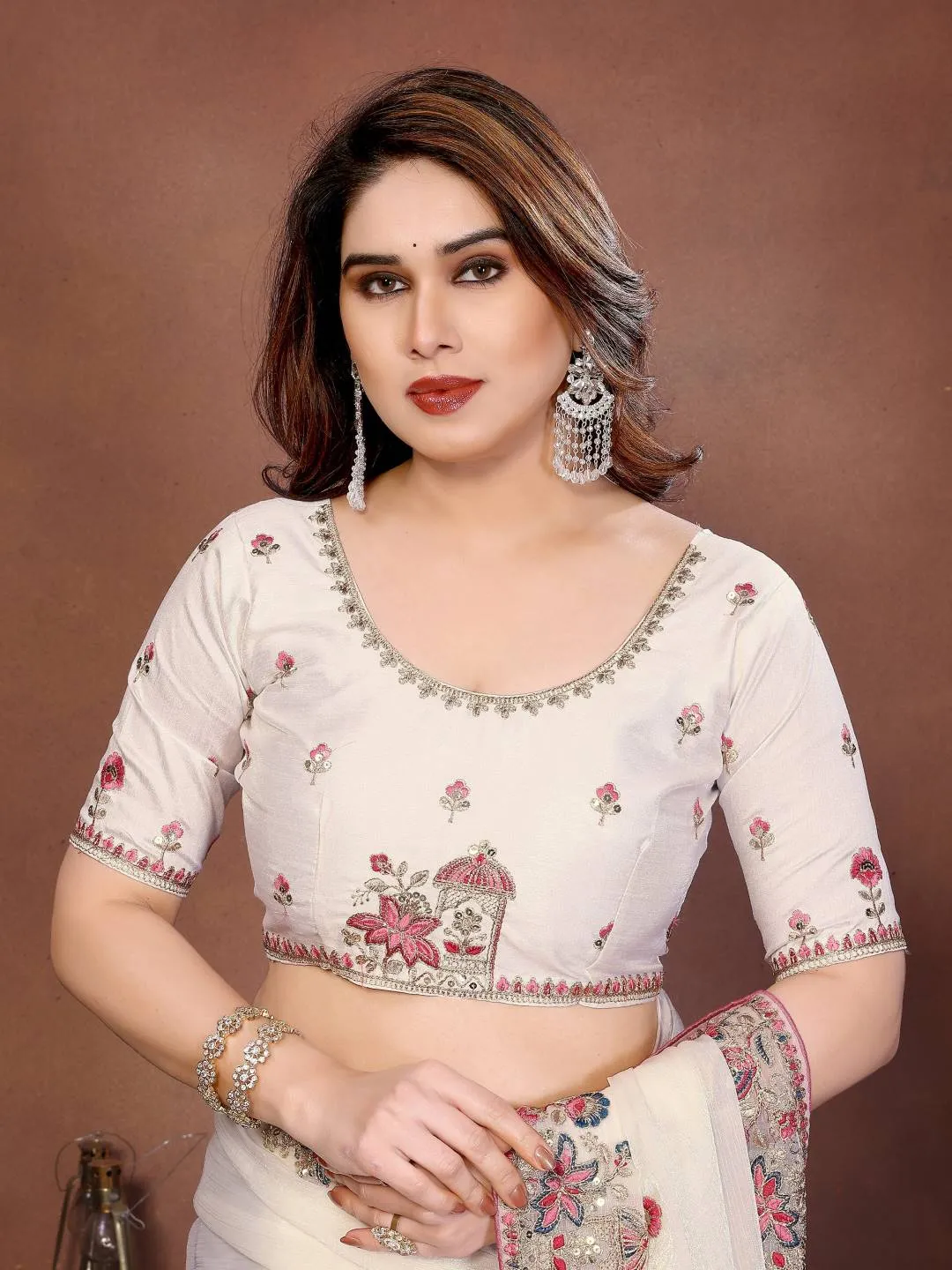 Launching Kiara Gucci3 Fendy Chiffon Silk Party Wear Saree Wholesale Surat 2026