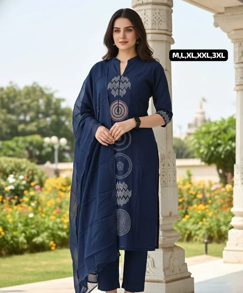 Launching Laxmy Cotton Embroidery Work Readymade Dress Wholesale Surat 2026