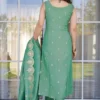 Latest FFD Tesla Embroidery Kurti Pant Dupatta Set Wholesale Surat 2026