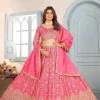 Launching DKT 5124 Chinon Designer Sequins Embroidery Work Wedding Lehenga Choli Wholesale Surat 2026