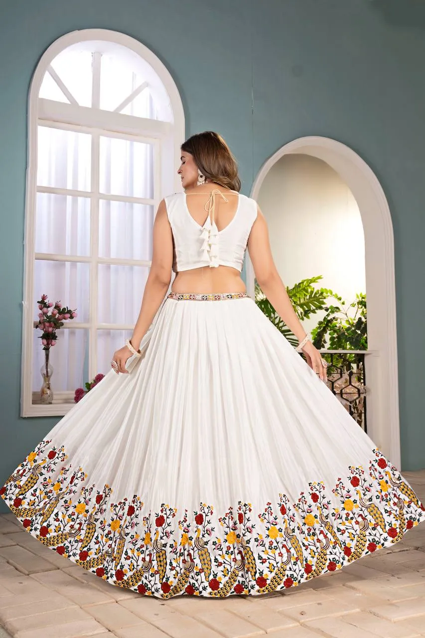Buy DKT 5127 Chinon Silk Embroidery Festival Lehenga Choli Wholesale Surat Online Market 2026