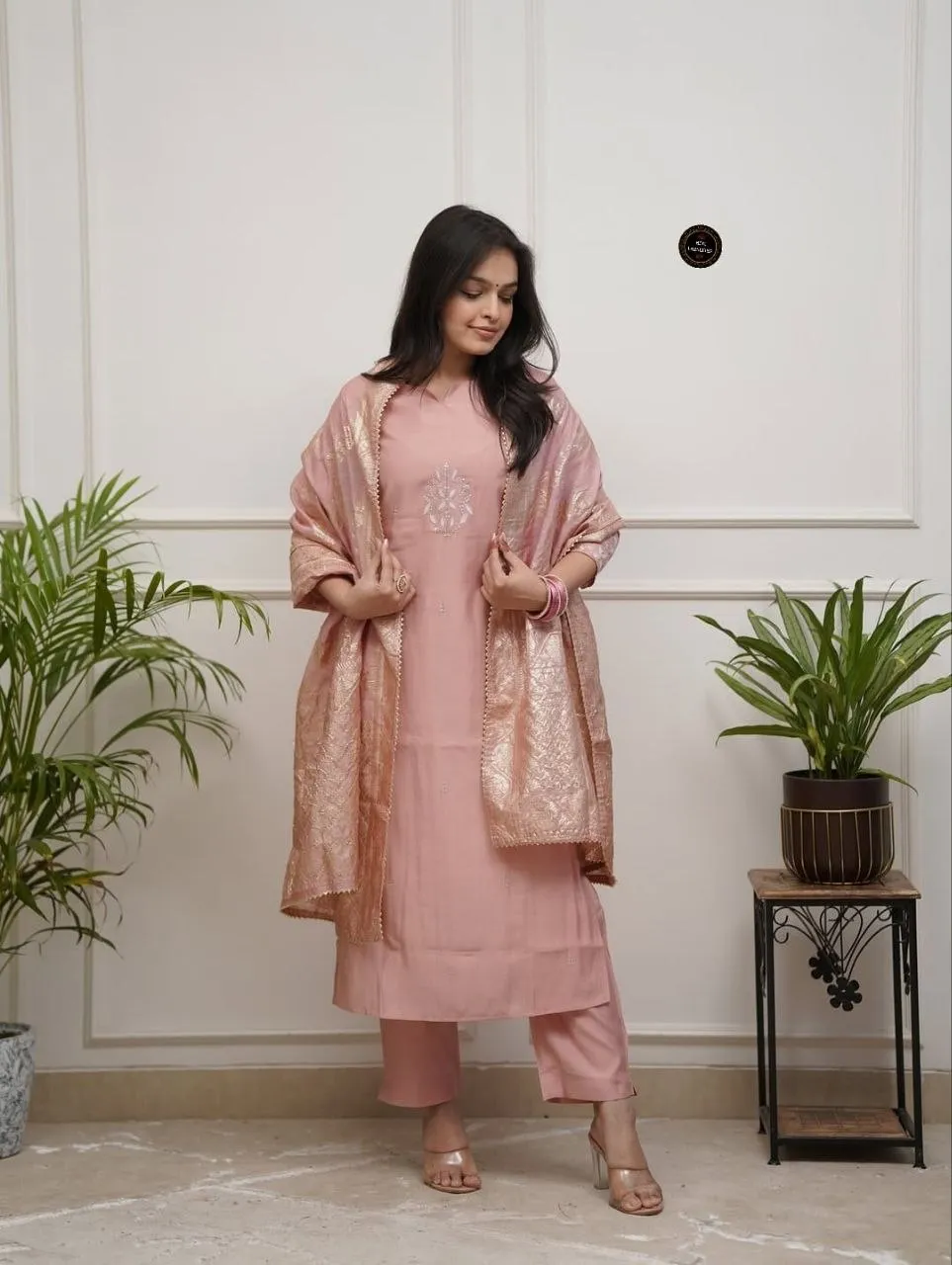 Launching Laxmy 7015 Chanderi Embroidery Festival & Daily Wear Kurti Pant Dupatta Set Wholesale Surat 2026