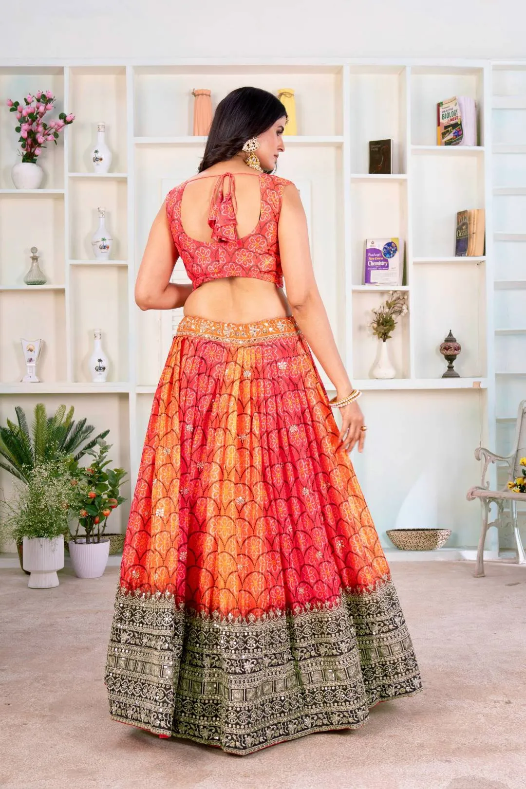 Buy DKT 5020 Chinon Silk Zari Embroidery Work Wedding Lehenga Choli Wholesale Surat 2026