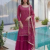 Stylish DKT 5065 Georgeet Embroidery Work Sharara Suit Eid Collection 2026