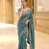 Kiara Surali4 Designer Fendy Satin Silk Party Wear Saree Wholesale Surat India