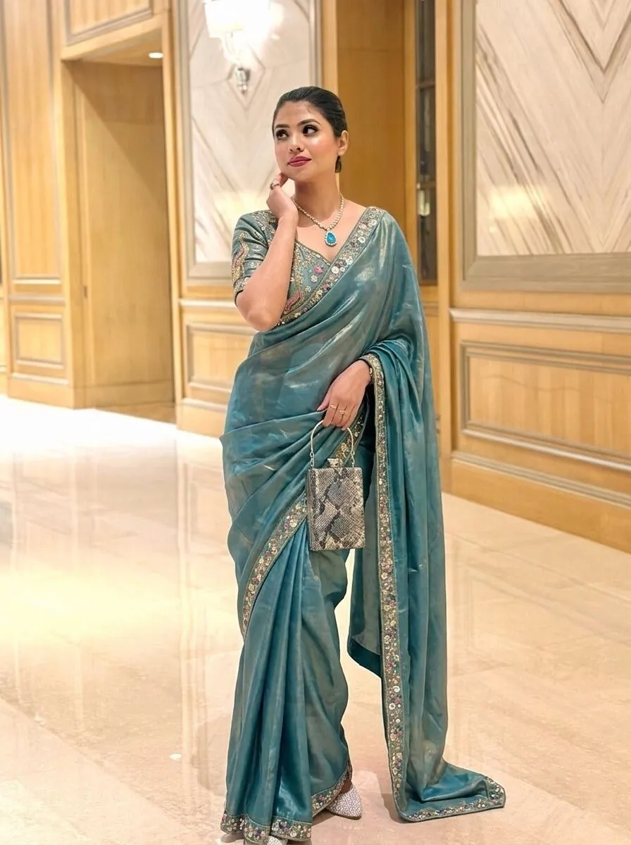 Kiara Surali4 Designer Fendy Satin Silk Party Wear Saree Wholesale Surat India