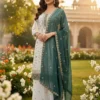 Latest ASD 7103 Georgette Sequence Embroidery Sharara Suit Set Eid Online 2026