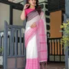Beautiful VFT Linen Cotton Fancy Printed Daily Wear Saree Market In India 2026