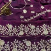 Kusum 815 Fandy Satin Embroidery Thread Work Festival Saree Manufacturer Wholesale