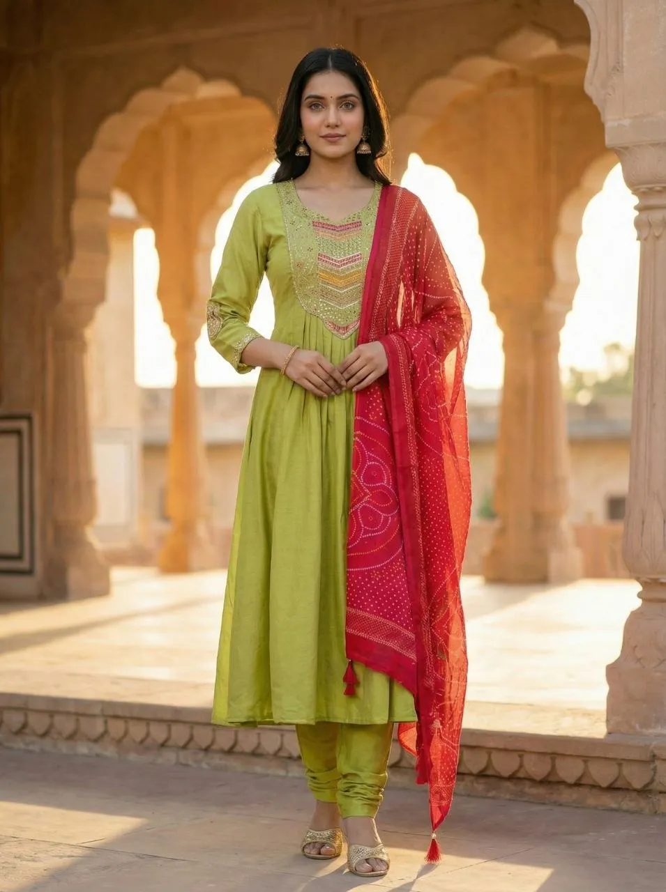 Zarin 08 Chinon Silk Embroidery Gown Pant Dupatta Collection