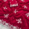 Beautiful SNT Crush Silk Saree With Sequence Embroidery Work 2026