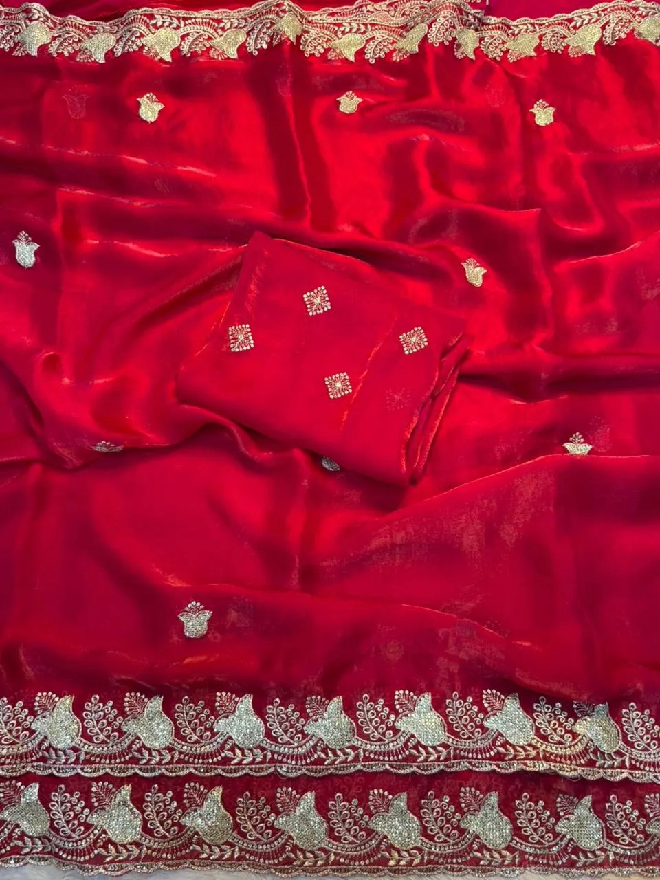 Latest SNT Space Silk Saree Multi Thread Sequence Work 2026