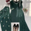 Stylish Deepika 1608 Natural Crep Thred Work Party Wear Salwar Suit 2026