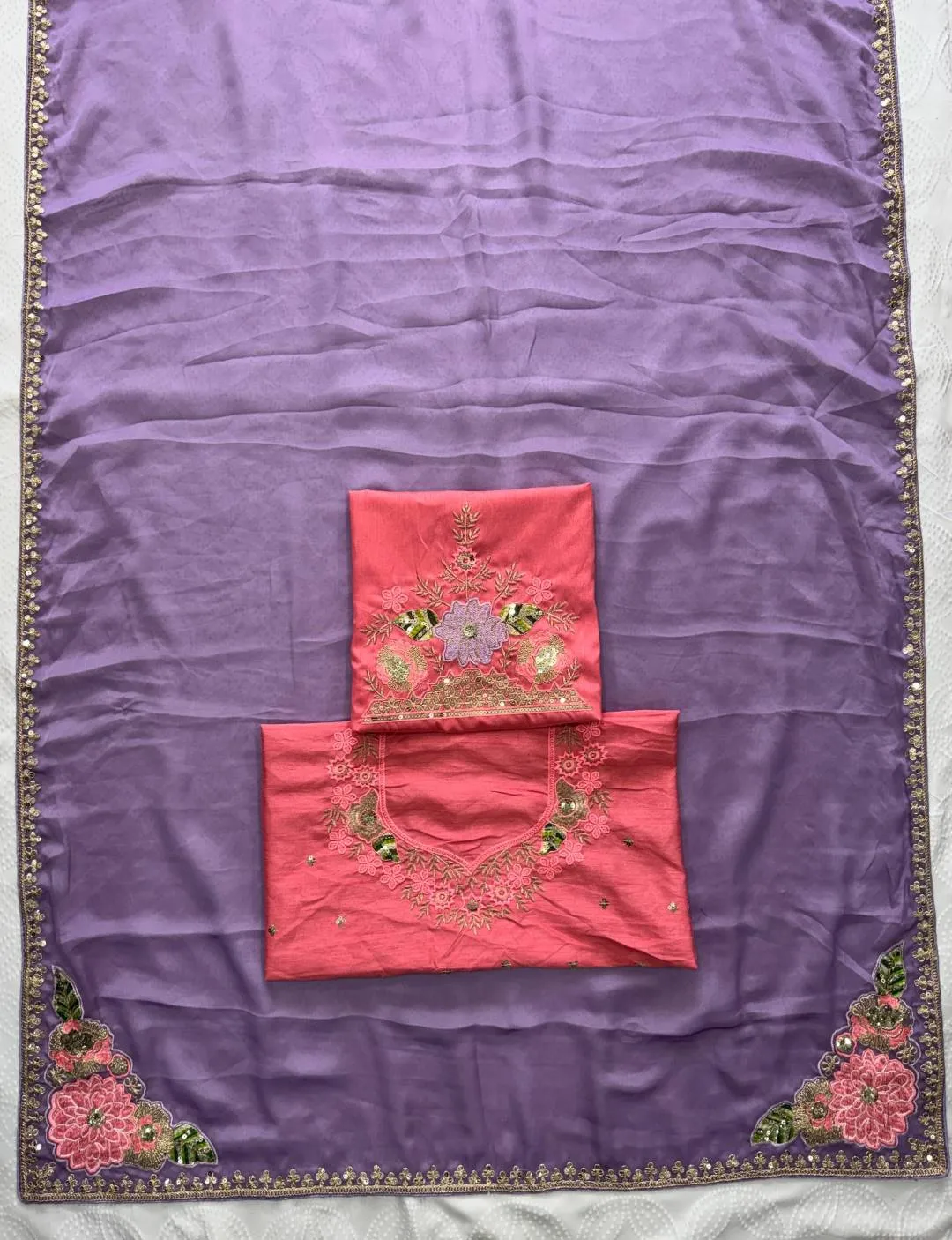 Latest Kiara Border Rangoli Silk Sequence Embroidery Saree 2026
