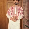 Beautiful VDA Sajavat Premium Silk Thread Work Wedding & Festival Kurta Pajama 2026