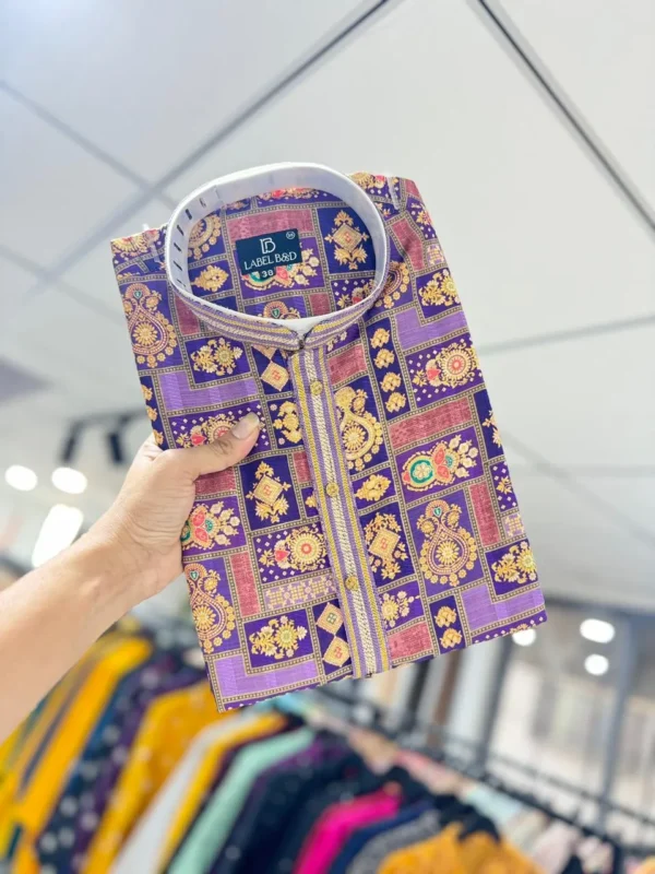 Beautiful VDA Polo Art Silk Cotton Wedding Full Shirt For Men 2026