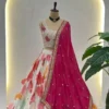 Beautiful DKT 5081 Chinon Silk Printed Embroidery Wedding Wear Lehenga Choli 2026
