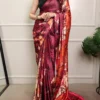 WMN 7012 Kalyzaa Satin Silk Printed Party Wear Sraee Online