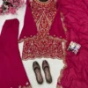 Beautiful C585 1474 Vichitra Silk Embroidery Wedding Pakistani Dress Surat 2026