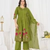 Stylish Lila 159 Cotton Thread Embroidery Festival Anarkali Readymade Dress 2026