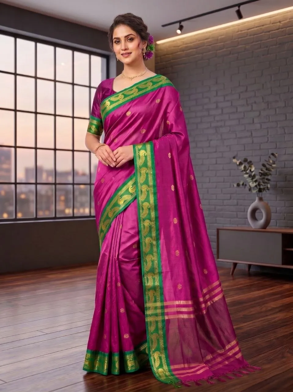 Beautiful SS180 Morpankh Mercerised Silk Zari Work In Manufacturers Surat 2026