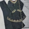 Launching Zarin Ridhi Crep Silk Sequence Embroidery Work Top Palazzo Dupatta Set 2026