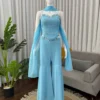 Beautiful Deepika 1590 Georgette Mirror Work Sky Blue Top Gharara Dupatta Set 2026
