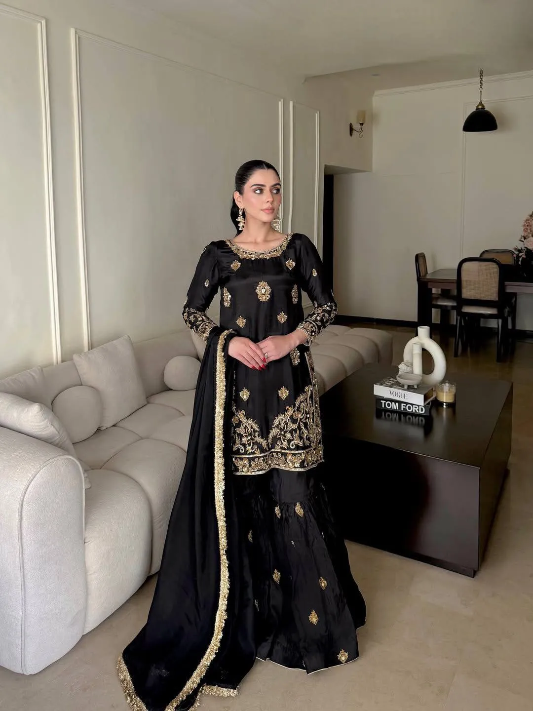 Launching C585 1462 Chinon Silk Embroidery Festival Readymade Dress Wholesale Surat 2026