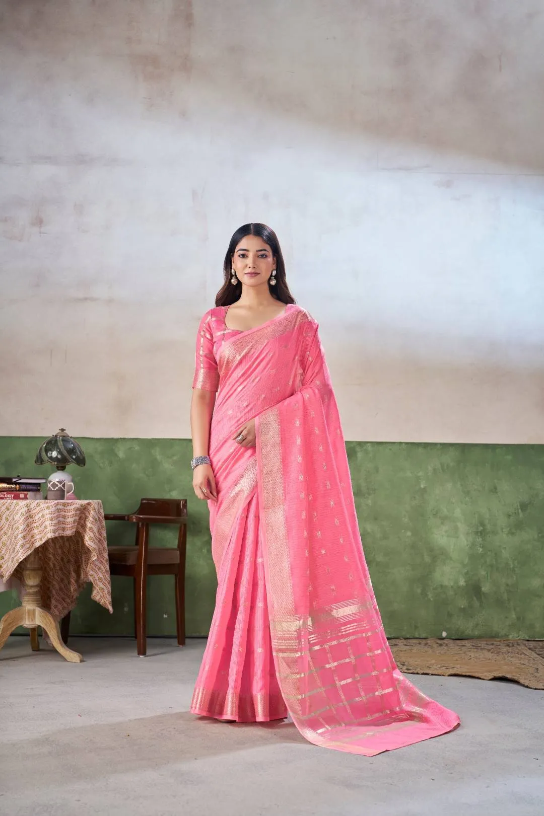 Beautiful Laxmi 1064 Cotton Silk Office & Daily Wear Saree Wholesale Surat 2026