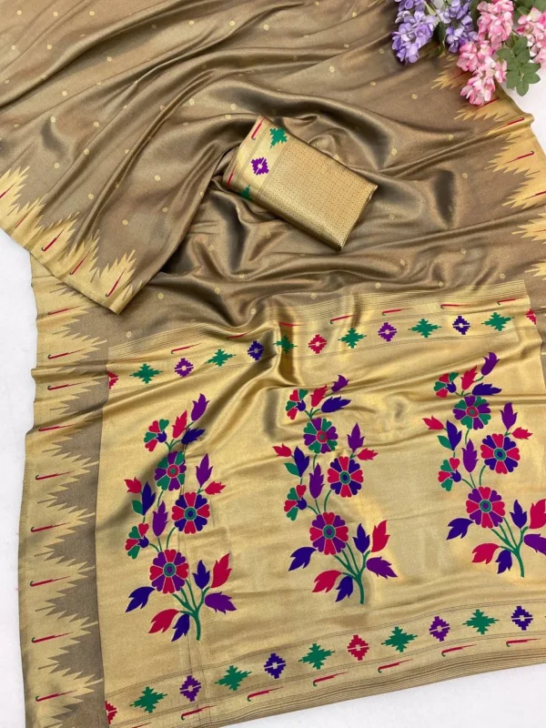 Launching Laxmi 1067 Tissue Silk Weaving Efstival Saree Wholesale Surat 2026