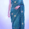 Launching RGS Gold Crush Sequence Work Party Wear Saree Wholesale Surat 2026