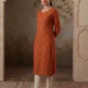 Stylish LFK 7028 Silk Weaving Jari Work Kurti Wholesale Surat 2026