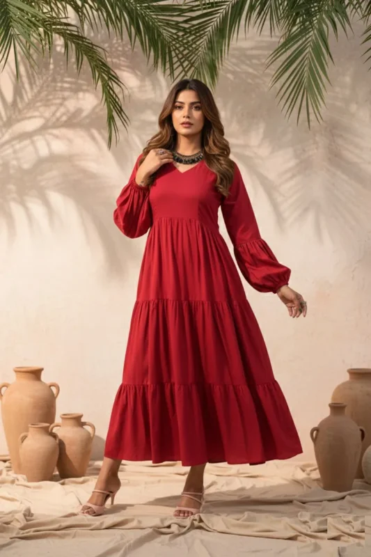 Buy Shiv 370 Delta Silk Long Dress Wholesale Online Surat 2026