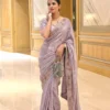 Stylish Kiara Herons2 Chiffon Silk Embroidery Work Festival Saree Wholesale Surat 2026