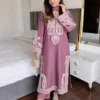 Beautiful C585 1467 Chinon Silk Embroidery Kurti Palazzo Wholesale Surat 2026